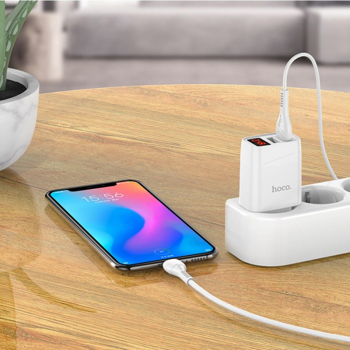 Зарядное Устройство для Телефона 220В 2 USB с Кабелем USB - Micro USB ...