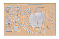 Декоративные накладки на панель Алюминий для Fiat Doblo II 2005-2010 гг