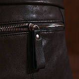 Функціональний шкіряний рюкзак Vintage 20374 Чорний, фото 9
