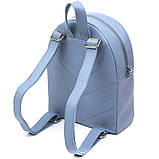 Стильний жіночий рюкзак із натуральної шкіри Shvigel 16318 Блакитний, фото 2