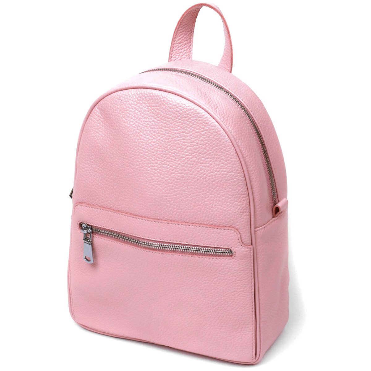 Компактний жіночий рюкзак із натуральної шкіри Shvigel 16304 Рожевий