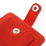 Вінтажна шкіряна бирка на валізу Shvigel 16556 Червоний, фото 4