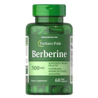 Берберин от диабета II типа, Puritan's Pride Berberine 500 mg 60 капсул