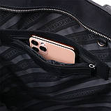 Вінтажна шкіряна жіноча сумка Shvigel 16347 Чорний, фото 4