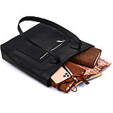 Вінтажна шкіряна жіноча сумка Shvigel 16347 Чорний, фото 6