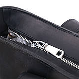 Вінтажна шкіряна жіноча сумка Shvigel 16347 Чорний, фото 7