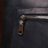 Вінтажна шкіряна жіноча сумка Shvigel 16347 Чорний, фото 9