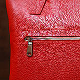 Шкіряна містка жіноча сумка Shvigel 16355 Червоний, фото 10