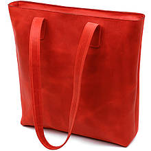 Вінтажна яскрава шкіряна сумка Shvigel 16348 Червоний
