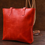 Вінтажна яскрава шкіряна сумка Shvigel 16348 Червоний, фото 8