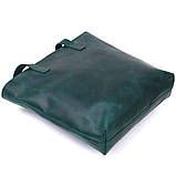 Шкіряна вінтажна жіноча сумка Shvigel 16351 Зелений, фото 3