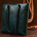 Шкіряна вінтажна жіноча сумка Shvigel 16351 Зелений, фото 9