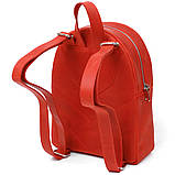 Шкіряний вінтажний жіночий рюкзак Shvigel 16327 Червоний, фото 2