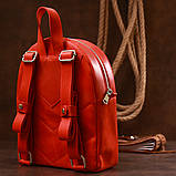 Вінтажний компактний жіночий рюкзак Shvigel 16312 Червоний, фото 8