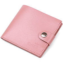 Горизонтальне портмоне з натуральної шкіри для жінок Shvigel 16467 Рожевий