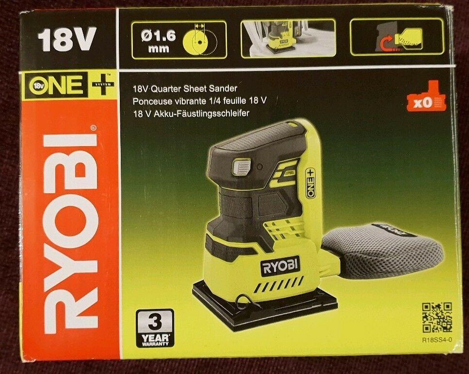 Вибрационная шлифмашина аккумуляторная Ryobi R18SS4-0(2031361842754) - фото 3 - id-p1564263599