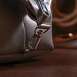 Практична шкіряна сумочка Shvigel 16404 Сірий, фото 6