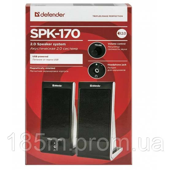Колонки DEFENDER SPK 165 (SPK 170) black - фото 2 - id-p1586657504