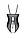 Боді Passion Ursula Body black XXL/XXXL, з ажурним декором і відкритим кроком Feromon, фото 5