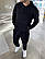 Спортивний костюм чорний чоловічий | Чоловічий спортивний костюм весняний, осінній Look 547888, фото 2