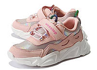 Кроссовки весенние осенние спортивная обувь для девочки 3602Р розовые WeeStep Вистеп 27-32