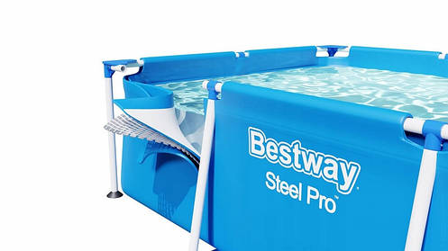 Басейн каркасний Bestway 56404 прямокутний, 300х201х66 см, синій, фото 2