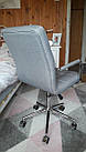 Крісло поворотне Q-022 сіра тканина, фото 2