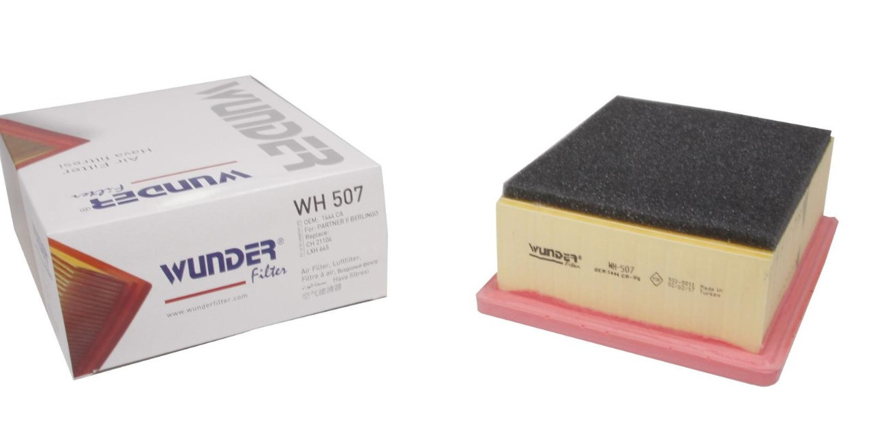 Фільтр повітряний на Peugeot Partner I 1.9D/ 2.0 Hdi 03- Wunder WH507, фото 1