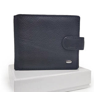 Гаманець жіночий маленький шкіряний картхолдер чорний на кнопці монетниця всередині на блискавці Dr. Bond WN-7, фото 1