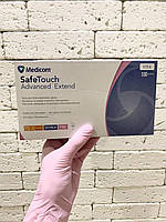 Нитриловые перчатки Medicom SafeTouch Pink, размер S, розовые, 100 шт