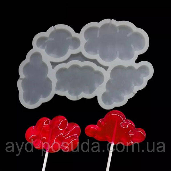 Силіконовий молд для льодяників "Хмаринки" арт. ВК7110005