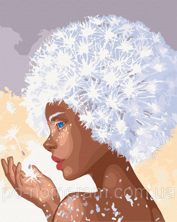 Акційна Живопис по номерам ArtCraft Дівчина кульбаба (ACR-10283-AC) 40 х 50 см, фото 1