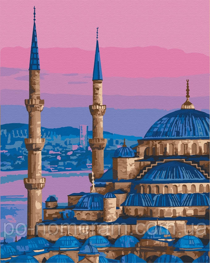 Акційна Картина за номерами ArtCraft Блакитна мечеть Стамбул (ACR-11225-AC) 40 х 50 см, фото 1