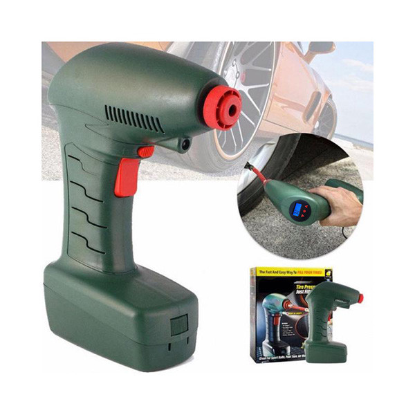 Портативний автомобільний повітряний компресор Air Compressor Dragon з електронним манометром, фото 1