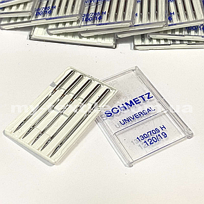 Голки універсальні 5 шт для побутових машин №120/19 Schmetz