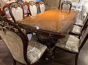 Комплект стіл + 8 стільців, овальний  ексклюзивний, Джоконда, фото 2