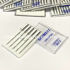 Голки універсальні 5 шт для побутових машин №80/12 Schmetz