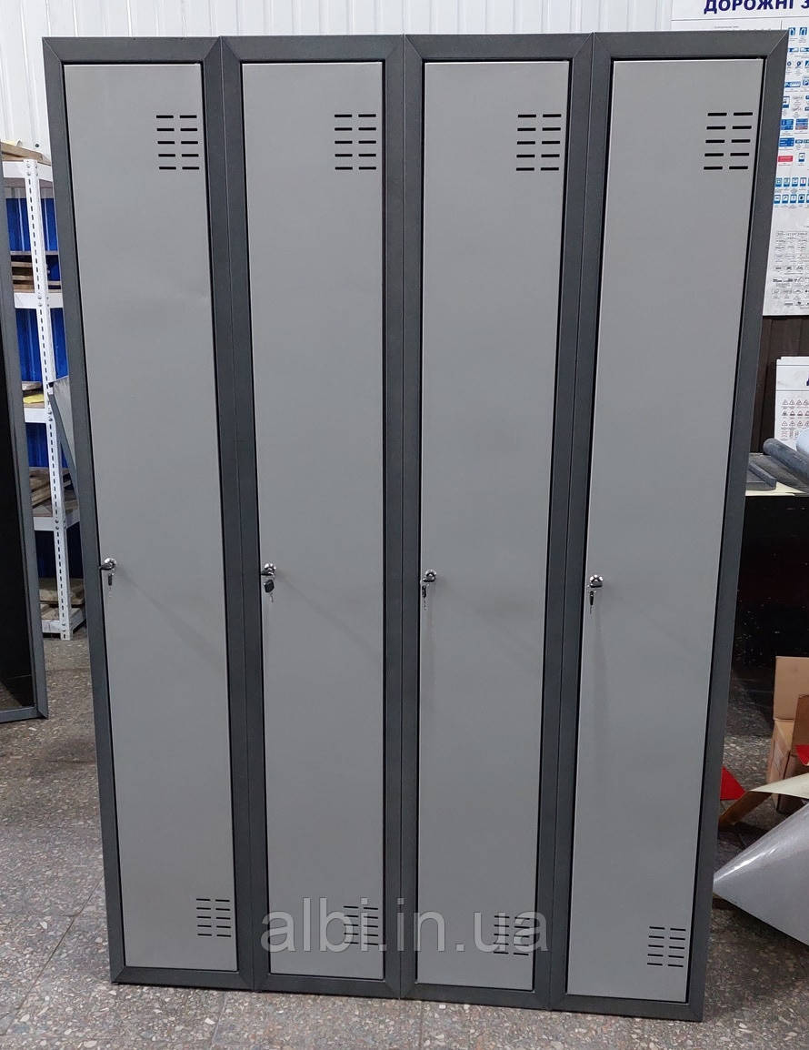 Шафа металева для одягу 400/1 (прист)