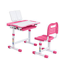 Дитяча парта зі стільцем для дівчинки Cubby Vanda Pink рожевий з настільною лампою і підставкою для книг, фото 3