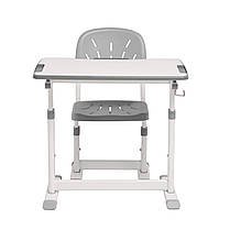 ЗРОСТАЮЧА ДИТЯЧА ПАРТА ЗІ СТІЛЬЦЕМ Cubby Olea Grey Grey сірий для школяра хлобчика, фото 5