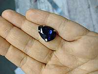 Камень кристалл пришивной в цапах.Капля 10 мм 14 мм. Темно синий.