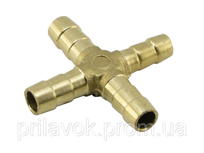 Штуцер тройник для газового шланга 9 мм (крестовина) (ID#1586174790 ...