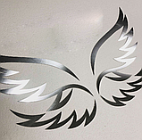 Декоративні крила подвійні Manific Decor з дзеркального пластику полістиролу на стіну для свята Золоті, фото 2