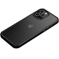 Чехол на для Apple iPhone 11 Pro Max (6.5") Metal Buttons Черный