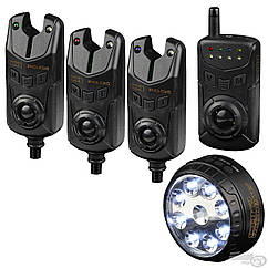 Набір сигналізаторів Carp Academy Endless Bite Alarm Set 3+1 + Lamp