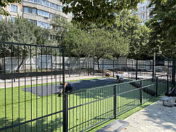 Укладка искусственной травы для панакорта. Харьков ул. Танкопия, 11А 2