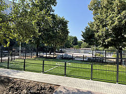 Укладка искусственной травы для панакорта. Харьков ул. Танкопия, 11А 4