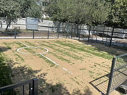 Укладка искусственной травы для панакорта. Харьков ул. Танкопия, 11А 6