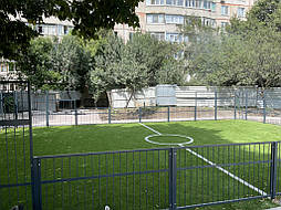 Укладка искусственной травы для панакорта. Харьков ул. Танкопия, 11А 7