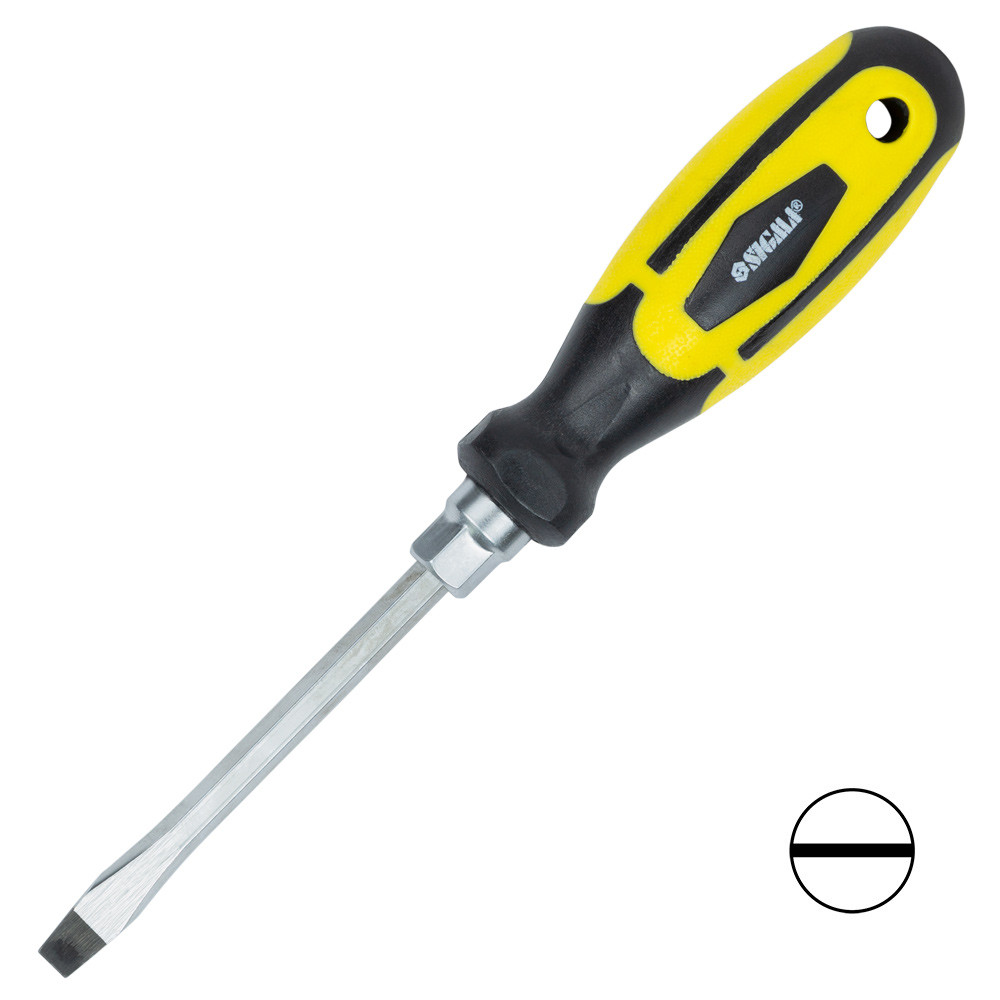 Викрутка посилена шліцьова SL6×100 мм під ключ CrV SIGMA (4007101)